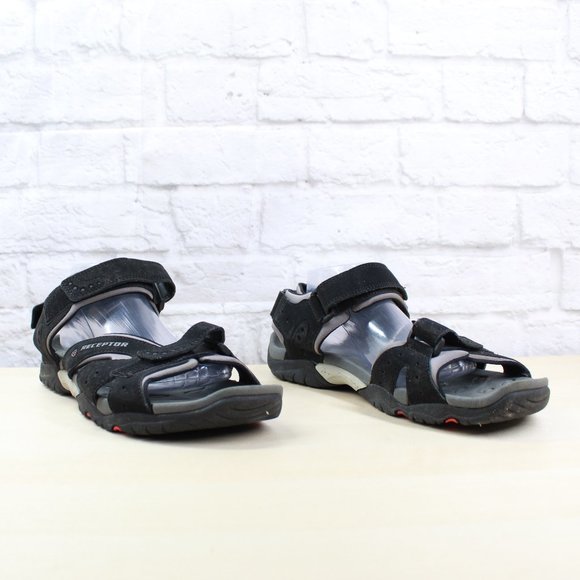 Ecco Women's Receptor Yucatan Black Suede Waterproof Hiking Sport Sandals 10.5 - Picture 3 of 9